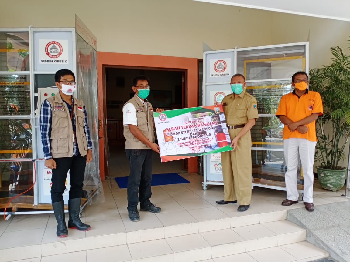 Sekda terima Bantuan Dari PT. Semen Indonesia Rembang dalam rangka Percepatan Penanganan Covid-19 sekaligus Pimpin Rakor di BPBD Kabupaten Rembang